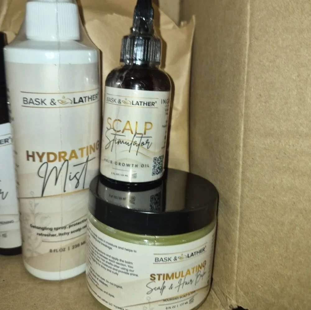 Bask N Lather Moisture Haircare Bundle Nwt